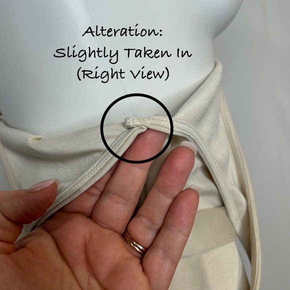 Bershka Beige Button Down Jumpsuit with Tie Waist, Medium - Picture 13 of 16